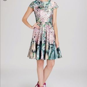 Ted London “Glitch” fit and flare dress